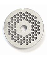 Omcan European Style #12 stainless steel plate, hubless, 4.8mm (3/16") - one notch/ round