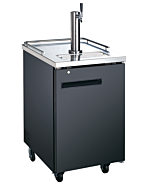 Zanduco 24" Single Solid Door Kegerator with 1 Tap - Beer Dispenser - 6.5 cu.ft. Capacity