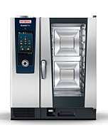 Rational CD1GRRA.0000234 iCombi Pro 10 Pan Half-Size Natural Gas Combi Oven with Touch Screen Controls - 120V