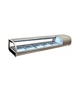 Omcan Scratch and Dent Refrigerated Showcase Sushi 132 L/4.7 Cu Ft - 110V/60/1