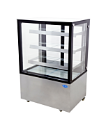 Zanduco 36" Square Glass Floor Refrigerated Display Case with 390L Capacity - 535W