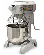 Zanduco 20 Qt. Standard-Duty Floor Model Planetary Mixer with Guard - 110V, 1120W