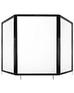 Omcan Countertop Screen W 6'8" X H 3' Clear Polycarbonate