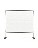 Omcan Countertop Panel W 72" X H 32.5" Clear Fluted Polycarbonate