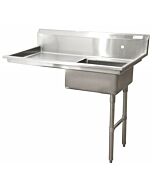 Zanduco 60" Right Side Under Counter Dish Table
