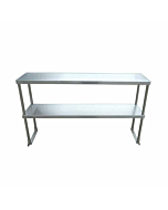 EFI 12" X 84" Gauge Stainless Steel Double Overshelf
