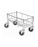Omcan Wire Dolly with Wheels for Slender Trash Can