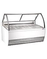 Omcan 69.5" Gelato Display Showcase - White