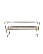 Zanduco 37" Stainless Steel Double Deck Overshelf with 132.2 lbs. Capacity for Prep Table 70000-010
