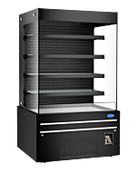 Zanduco 48" Grab-and-Go Black Open Front Refrigerated Display Case with 560L Capacity - 1600W