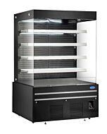 Zanduco 60" Grab-and-Go Black Open Front Refrigerated Display Case with 960L Capacity - 1880W