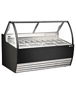 Omcan 69.5" Gelato Display Showcase - Black