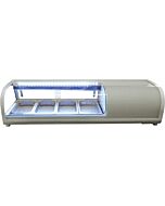 Zanduco 46" Countertop Refrigerated Sushi Display Case - 1.48 Cu. Ft