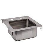 Zanduco Drop In Sink 1-Tub 9" X 9" X 5" Flat Top