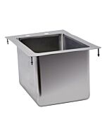 Zanduco Drop In Sink 1-Tub 10" X 14" X 10" Flat Top