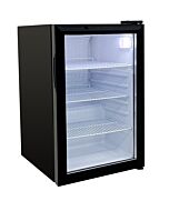 Zanduco 19" Black Countertop Display Refrigerator with 68L Capacity - 110V, 80W