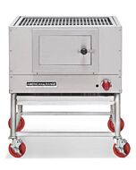 American Range AMSQ-36 Mesquite 36" Wide Broiler with a Gas Log Starter