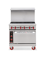 American Range AR-12G-4B 36" Heavy Duty Gas Range with 12" Griddle - 183,000 BTU
