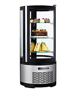 Zanduco 19" Circular Refrigerated Display Case with 3.53 cu.ft Capacity - 110V, 230W