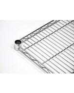 Zanduco 24" Width Heavy Duty Commercial Chrome Shelf