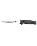 Victorinox 40513 6" Straight Narrow Flexible Blade Boning Knife with Black Fibrox Handle