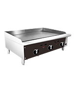 EFI RCTTG-36P 36" Thermostatic Griddle Natural Gas or Liquid Propane - 75,000 BTU