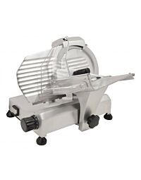 Trento 8" Belt-Driven Meat Slicer with Fixed Blade Sharpener 0.2HP - 110V/60/1 - USA