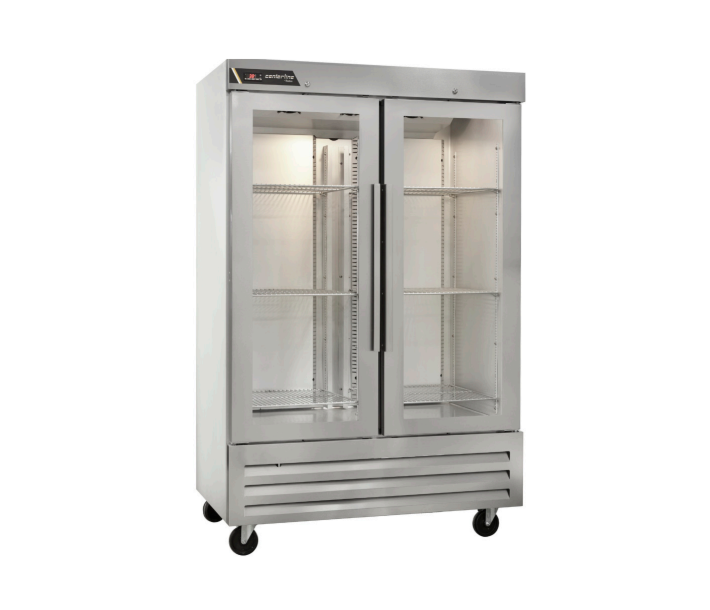Centerline CLBM-49R-FG-LR 54" Glass Swing Door Refrigerator Merchandiser - USA