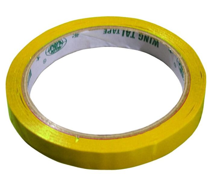 Omcan Poly Bag Sealer Tape 9mm wide x 66m long (16 rolls/pack) - Yellow - CA