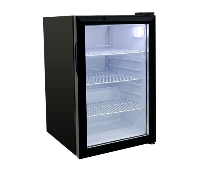 Zanduco 19" Black Countertop Display Refrigerator with 68L Capacity - 110V, 80W - CA