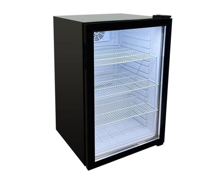 Zanduco 19" Black Countertop Display Refrigerator with 98L Capacity - 110V, 95W - USA