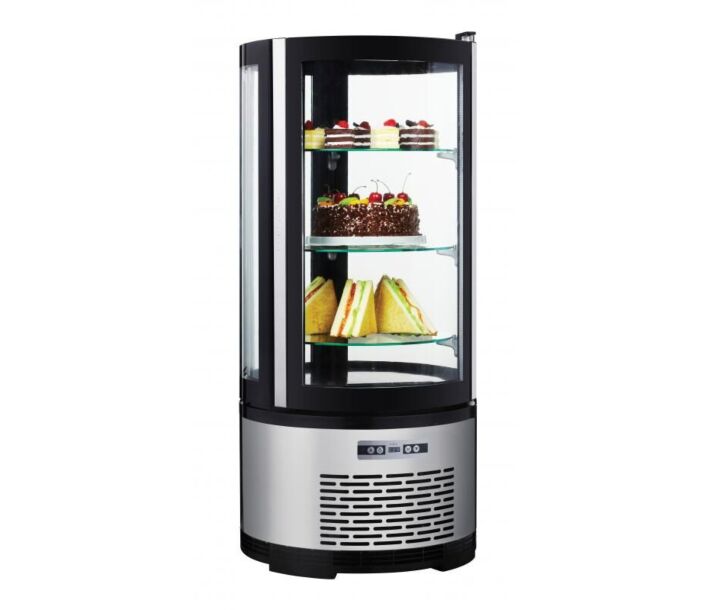 Zanduco 19" Circular Refrigerated Display Case with 3.53 cu.ft Capacity - 110V, 230W - USA