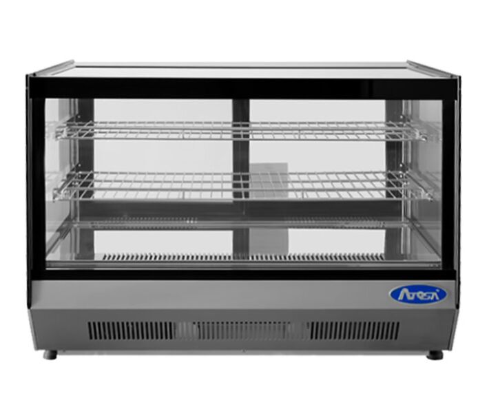 Atosa CRDS-56 Countertop Refrigerated Display Square - 5.6 Cu Ft - CA