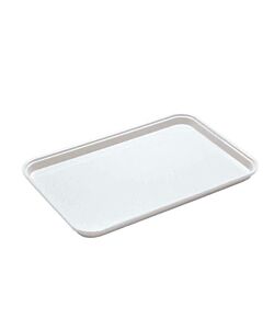 Cambro 1218MT148 White Fiberglass Market Tray 12" X 18" X 3/4"