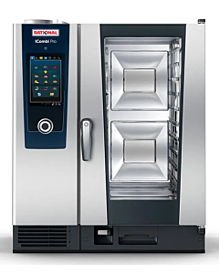 Rational CE1GRRA.0000240 iCombi Pro 10 Pan Full-Size Natural Gas Combi Oven with Touch Screen Controls - 208/240V, 1 Phase
