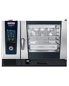 Rational CC1GRRA.0000238 iCombi Pro 6 Pan Full-Size Natural Gas Combi Oven with Touch Screen Controls - 208/240V, 1 Phase