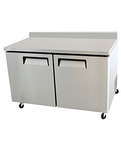 EFI CWDR2-60VC 60" Two Door Worktop Refrigerator 17.2 Cu. Ft.
