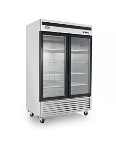 Atosa MCF8703ES 54" Bottom Mount Two Glass Door Merchandising Freezer