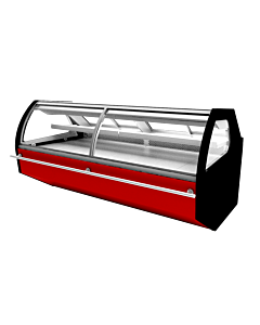 Frost Tech HWM8-RD 101 1/2" Cheese / Deli / Meat Refrigerated Display Case - Double Glass, Double Coil