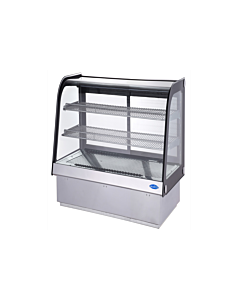 Zanduco 28" Countertop Drop-in Curved Glass Refrigerated Display - 88L