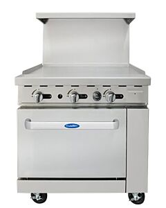 Atosa AGR-36G 36'' Wide Griddle 75,000 BTU with (1) 26