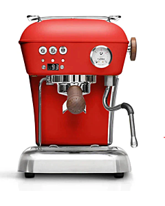 Ascaso DR.622 Dream PID PF Red/Wood Espresso Machine -120V