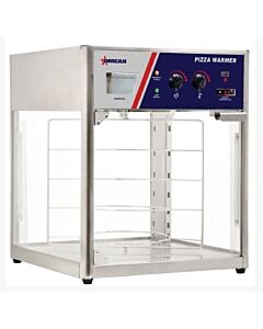 Omcan 24" Countertop Pizza Display Warmer with 4 Rotating 18" Shelves