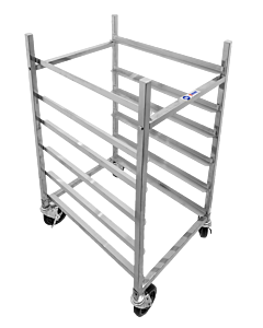 Omcan 6 Slides Bun Pan Rack - Stainless Steel