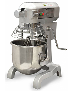 Zanduco 20 Qt. Standard-Duty Floor Model Planetary Mixer with Guard - 110V, 1120W