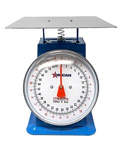 Omcan Dial Spring Scale with Stainless Steel Platform - 25 kg Capacity