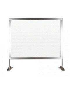 Omcan Countertop Panel W 72" X H 32.5" Clear Fluted Polycarbonate