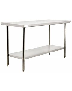 Zanduco Stainless Steel Worktable 30" X 48" with undershelf - Standard