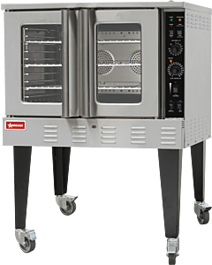 Omcan 40" Single Natural Gas Convection Oven, Full Size - 60,000 BTU