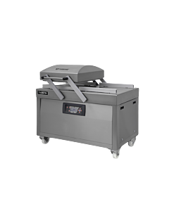 Turbovac Heavy-Duty Double Chamber Vacuum Packaging Machine with Stainless Steel Cover and Flat Working Surface with 32" x 27.5" Seal Length